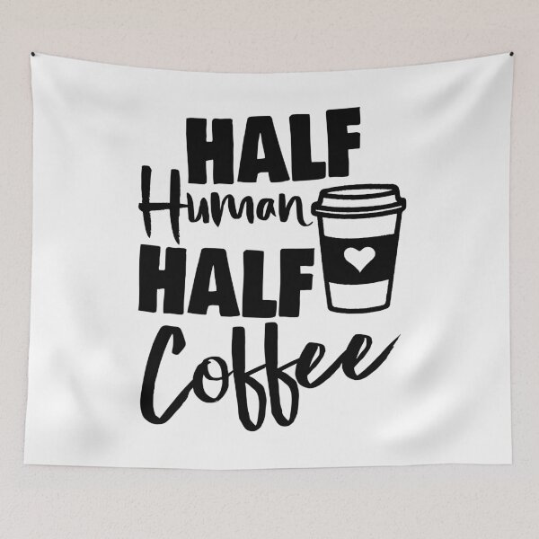 Item preview, Half Human Half Coffee designed and sold by Bendthetrend.