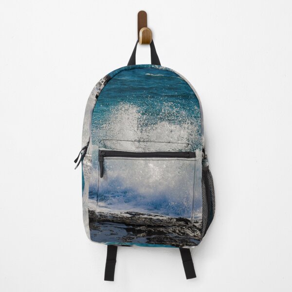 Item preview, [Landscape] Rough Ocean Blue Waves, Waves break against the rocks designed and sold by VinBasis.
