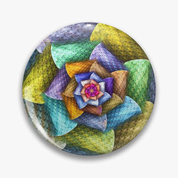 Item preview, Rainbow Wicker Flower designed and sold by wolfepaw.