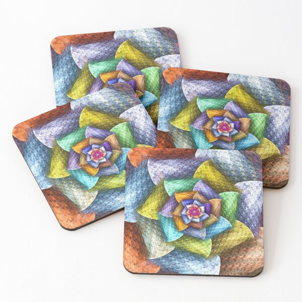 Item preview, Rainbow Wicker Flower designed and sold by wolfepaw.