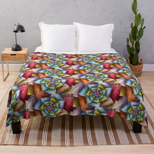 Item preview, Rainbow Wicker Flower designed and sold by wolfepaw.
