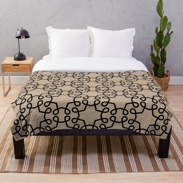 Item preview, Brown and Black Minimal Swirl Shape Tile Pattern 2022 Color Trends Behr Basswood MQ2-46 - Trending Colours designed and sold by ColorOfTheYears.