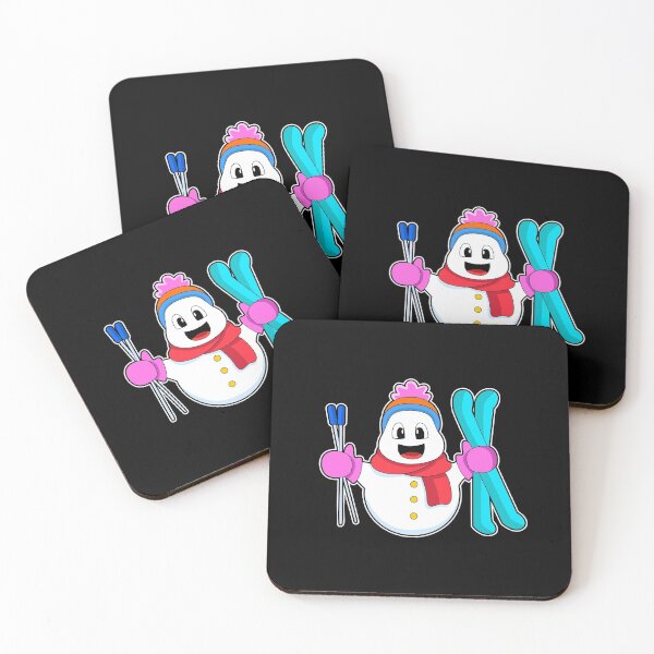 Item preview, Snowman as Skier with Ski designed and sold by Snabdesign84.