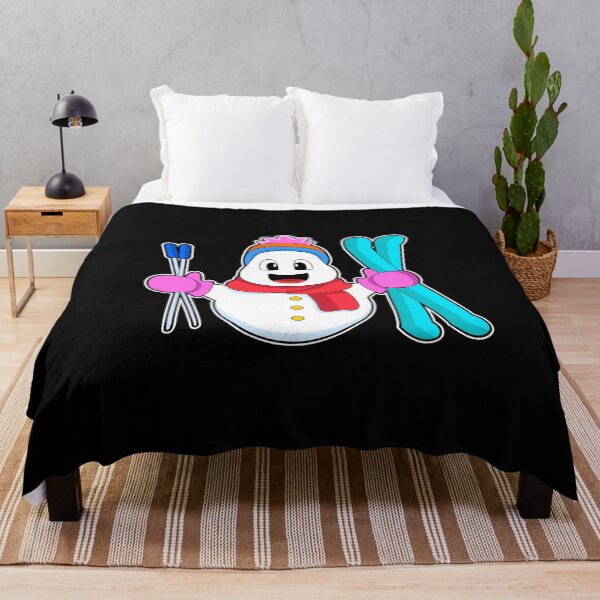 Item preview, Snowman as Skier with Ski designed and sold by Snabdesign84.