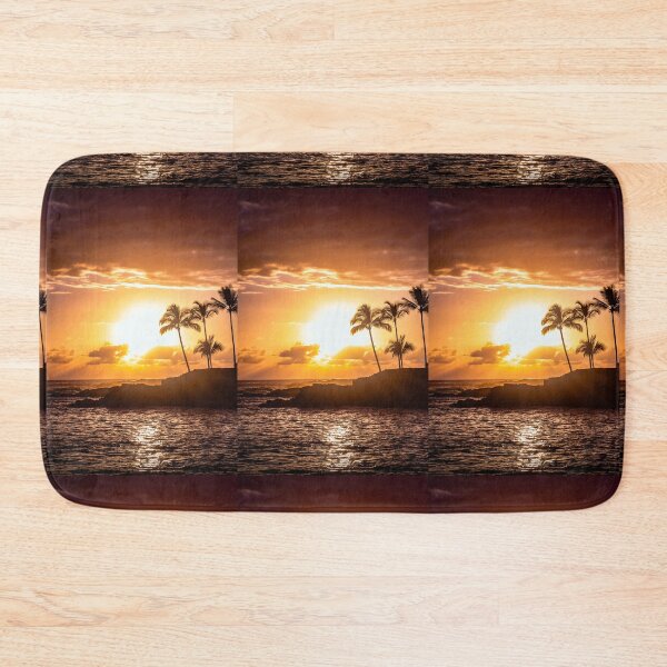 Item preview, Golden Sunset Palm Tree Ocean  designed and sold by newburyboutique.
