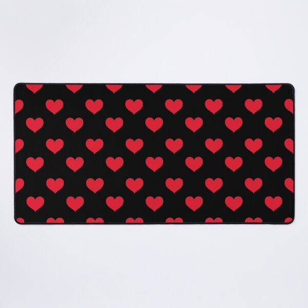 Love 2020 Red and Black - polka loves Desk Mat