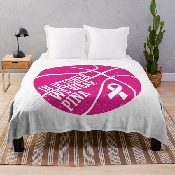 Item preview, In October We Wear Pink Basketball Breast Cancer Ribbon designed and sold by TKsTees.