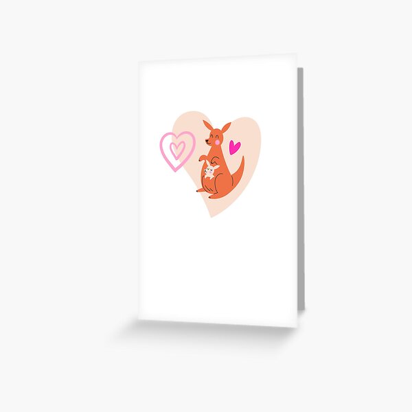 Kangaroo Greeting Card
