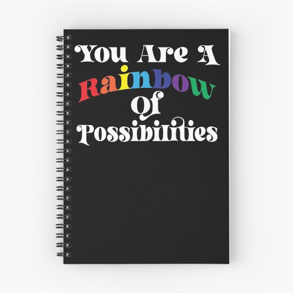 Item preview, You Are A Rainbow Of Possibilities - Positive Vibes Quote designed and sold by LarrysDesigns.