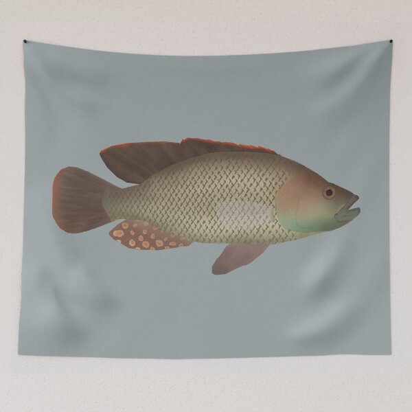 Artikelvorschau, Purpleface Forellenhals entworfen und verkauft von fishfolkart.