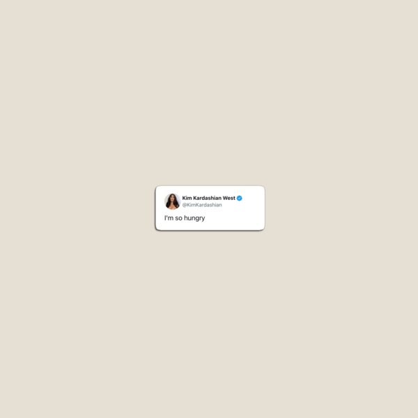 Aperçu de l'œuvre Tweets de Kim Kardashian créée et vendue par gretch2025.