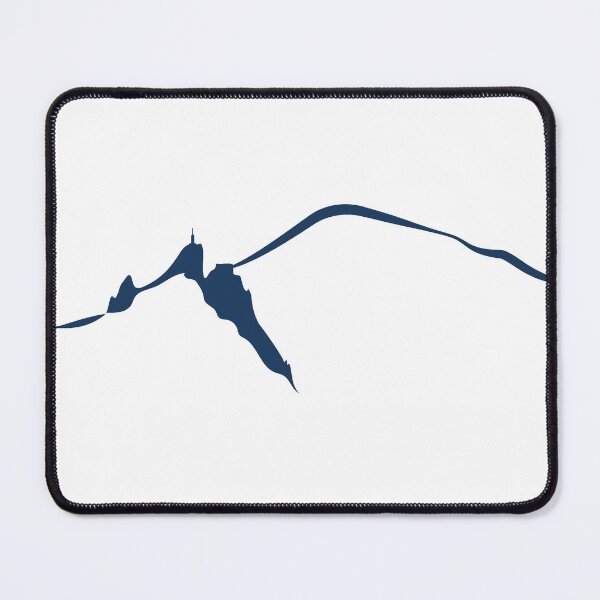 Item preview, Chamonix Alps Mont Blanc and Aiguille du midi blue designed and sold by leewarddesign.