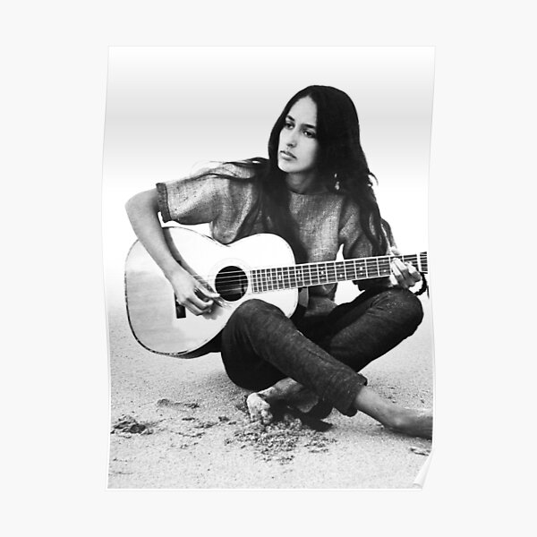 “Joan Baez” Poster by SkyAfterDusk | Redbubble