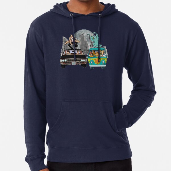 Supernatural and ScoobyDoo Funny Halloween Lightweight Hoodie