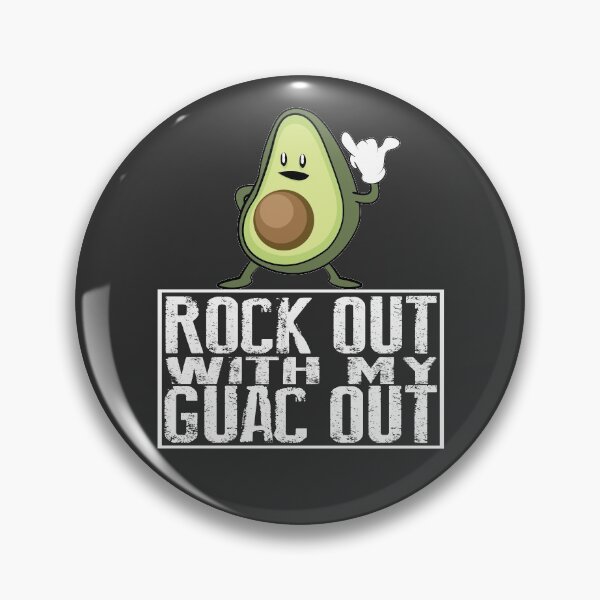 Item preview, Rock Out with Your Guac Out – Funny Vegan Gift designed and sold by TrndSttr.
