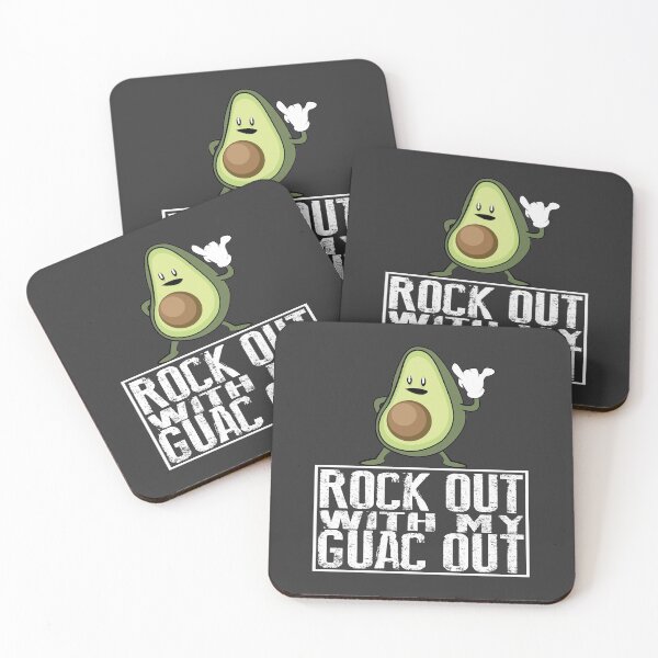 Item preview, Rock Out with Your Guac Out – Funny Vegan Gift designed and sold by TrndSttr.