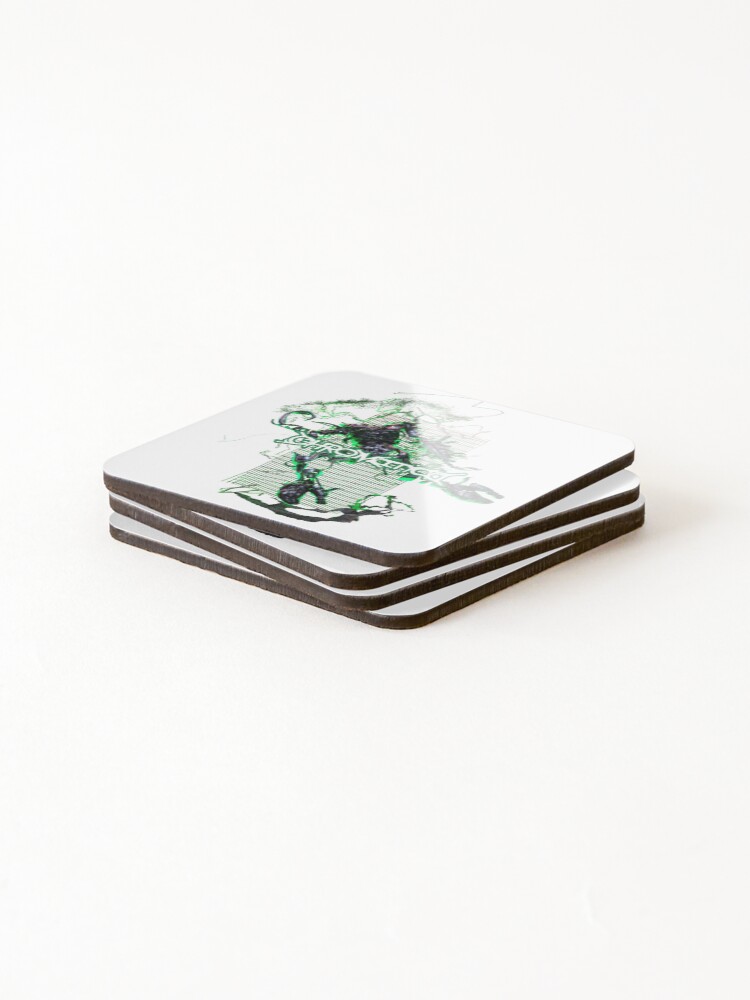 Thumbnail 4 of 5, Coasters (Set of 4), Robotic Chromatica designed and sold by AlertStore.