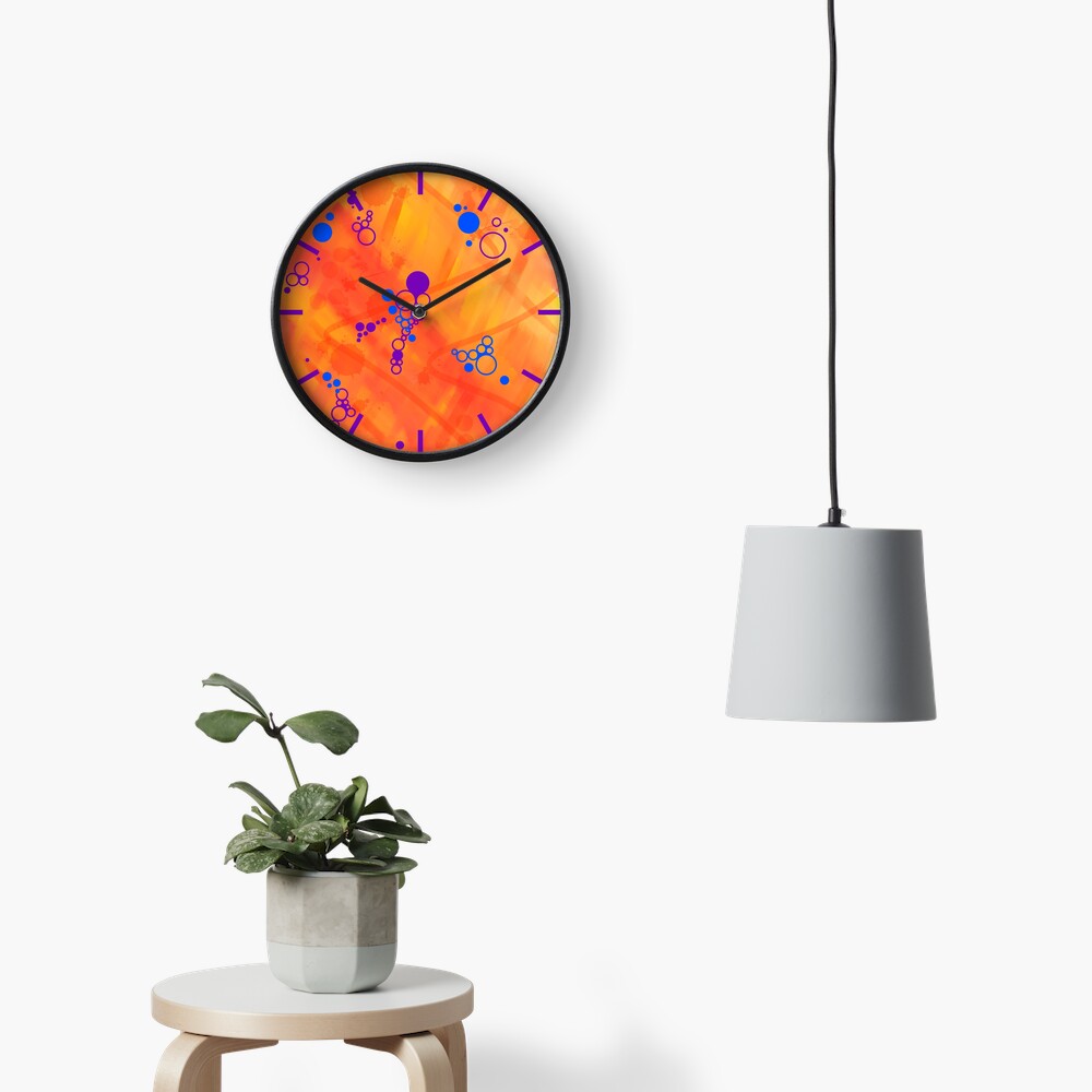 Paradise Waiting Abstract Clock