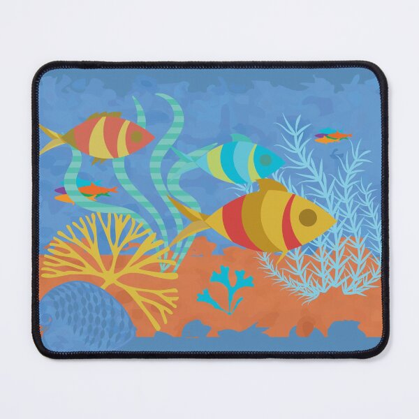 Item preview, Sea bottom Underwater Scene Fish Coral  designed and sold by Anna Lemos.