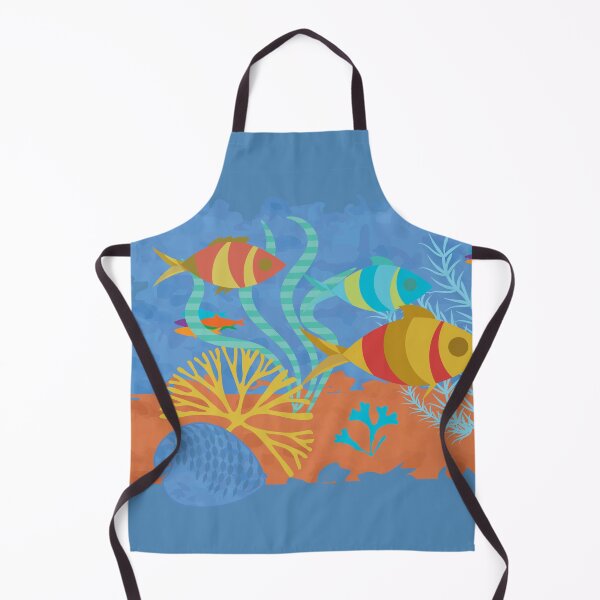 Item preview, Sea bottom Underwater Scene Fish Coral  designed and sold by Anna Lemos.