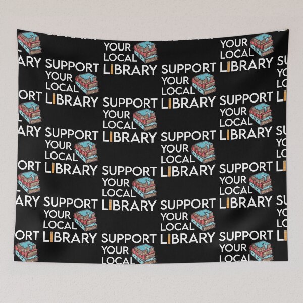 Item preview, Support Your Local Library-Library Lover Reader designed and sold by andregiftshopzz.