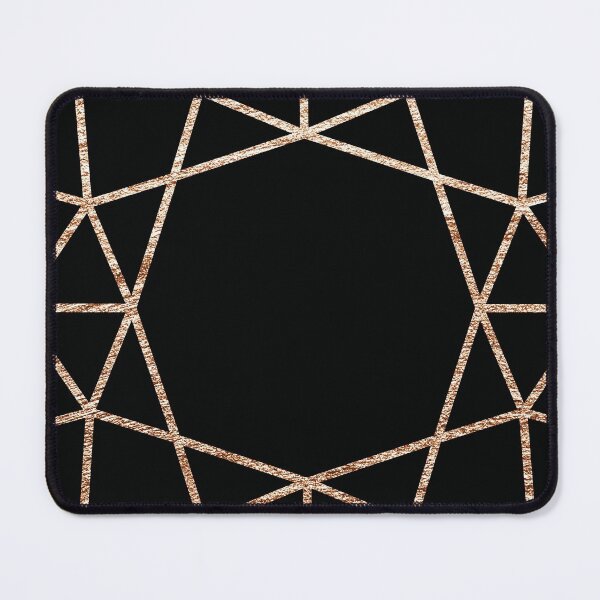 Item preview, Abstract Gold and Black Diamond Cushion Cut Lines designed and sold by thelustrous.