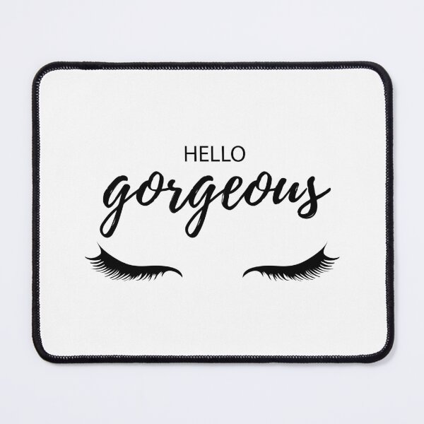Item preview, Pastel Pink Hello Gorgeous with Lashes designed and sold by thelustrous.
