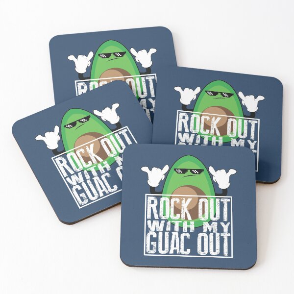 Item preview, Rock Out with My Guac Out – Funny Vegan Gift designed and sold by TrndSttr.