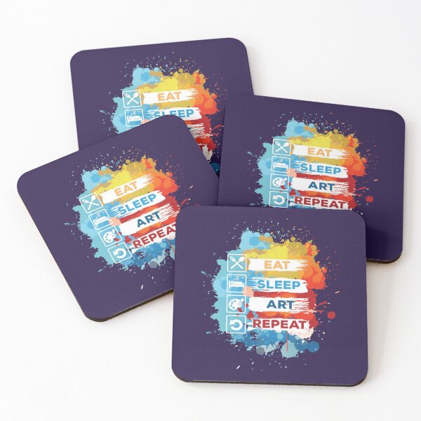 Item preview, Eat Sleep Art Repeat designed and sold by jaygo.