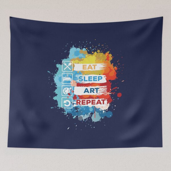 Item preview, Eat Sleep Art Repeat designed and sold by jaygo.