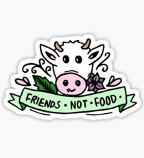 Vegan Friends Not Food Tumblr Sticker