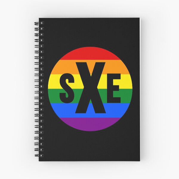 Item preview, sXe Straight Edge LGBTQ Rainbow Logo designed and sold by RevolutionInPaint.