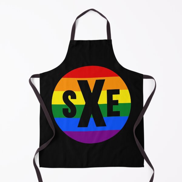 Item preview, sXe Straight Edge LGBTQ Rainbow Logo designed and sold by RevolutionInPaint.