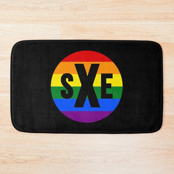Item preview, sXe Straight Edge LGBTQ Rainbow Logo designed and sold by RevolutionInPaint.