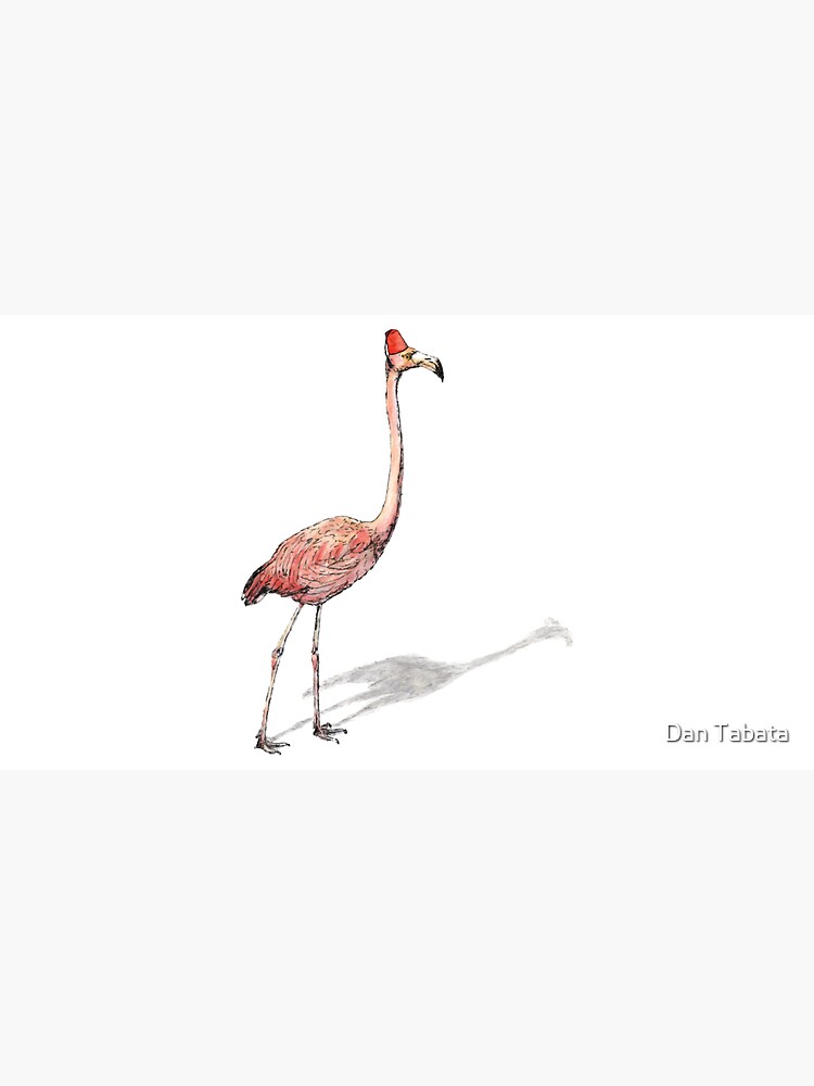 Fez Hat Flamingo by dmtab