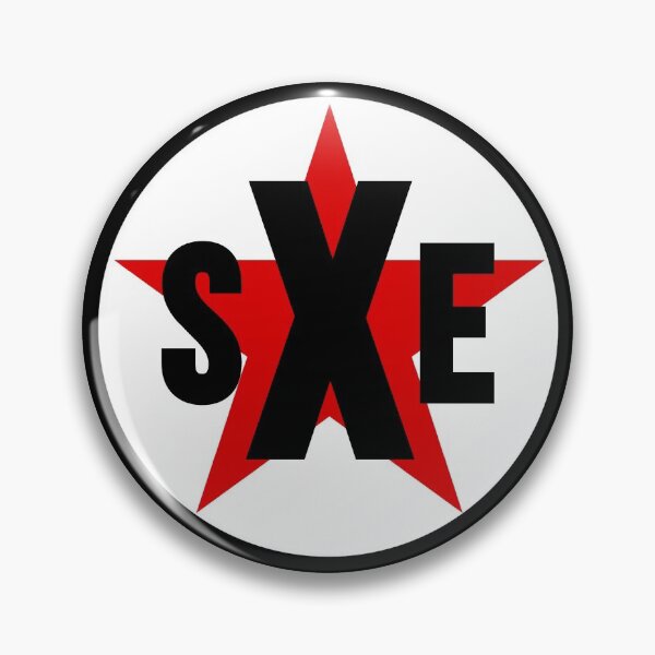 Item preview, sXe Straight Edge Socialist Red Star Logo designed and sold by RevolutionInPaint.
