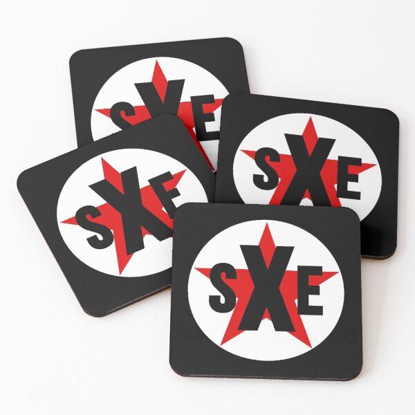 Item preview, sXe Straight Edge Socialist Red Star Logo designed and sold by RevolutionInPaint.