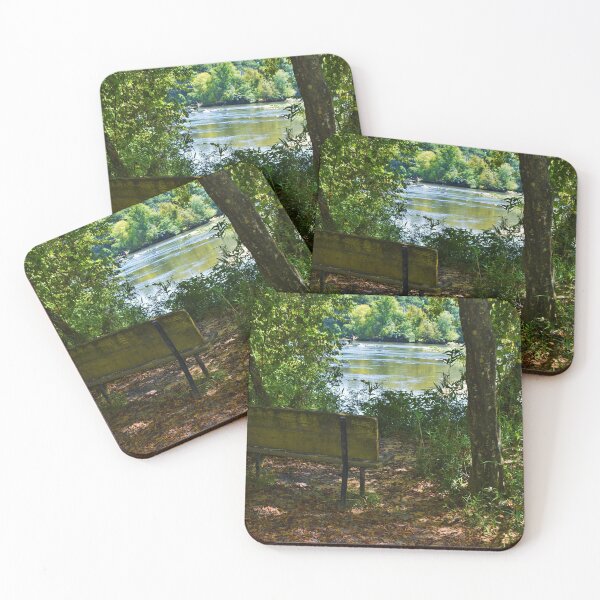 Item preview, Bench in the woods designed and sold by floofpictures.