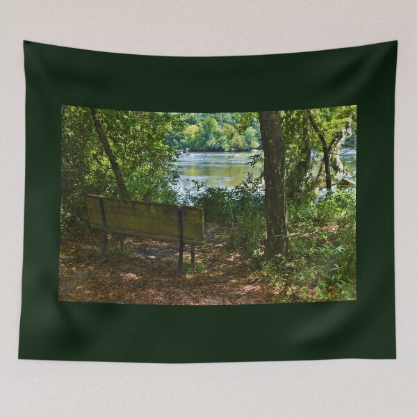 Item preview, Bench in the woods designed and sold by floofpictures.