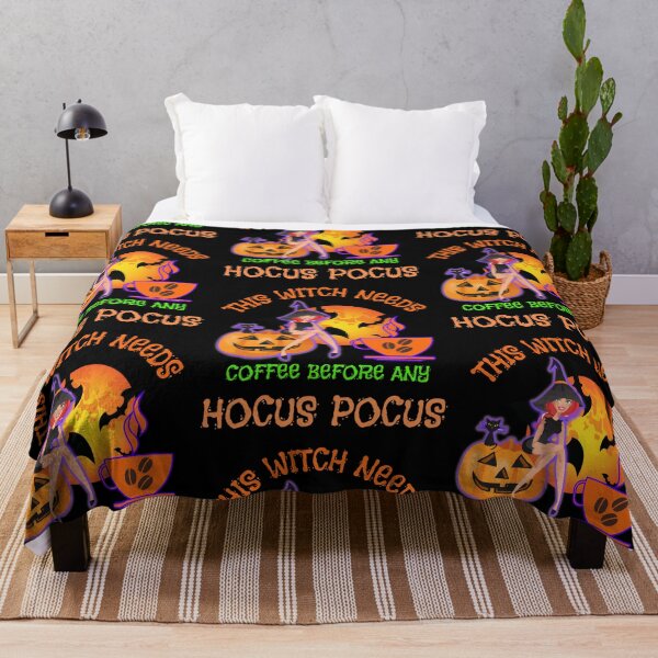 Item preview, This Witch Needs Coffee Before Any Hocus Pocus designed and sold by WoodburyLake.