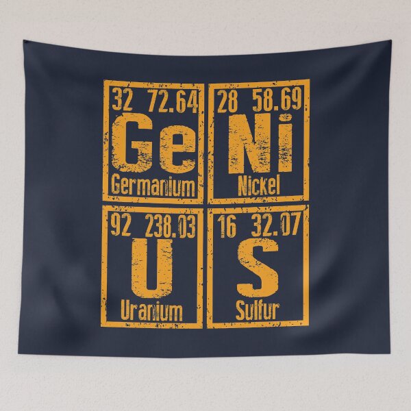 Item preview, GENIUS Periodic Table Gift for Science Nerds designed and sold by TrndSttr.