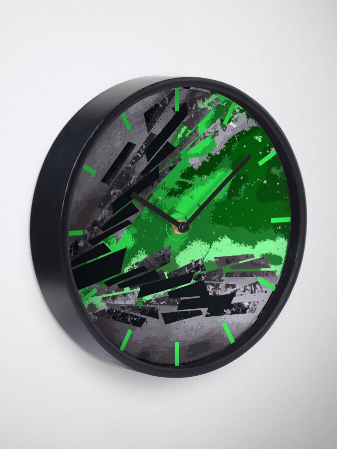 Alternate view of Hope in Green - Vinyl Record Art Clock