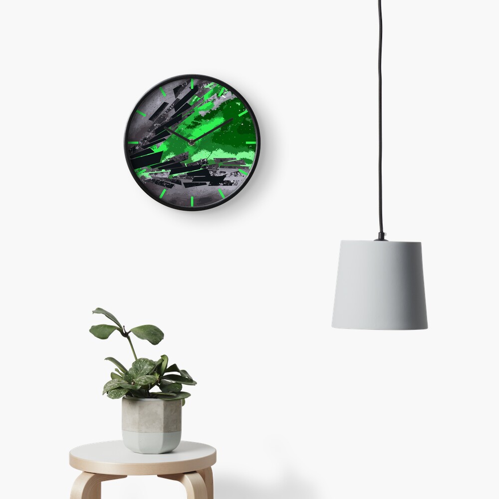 Hope in Green - Vinyl Record Art Clock