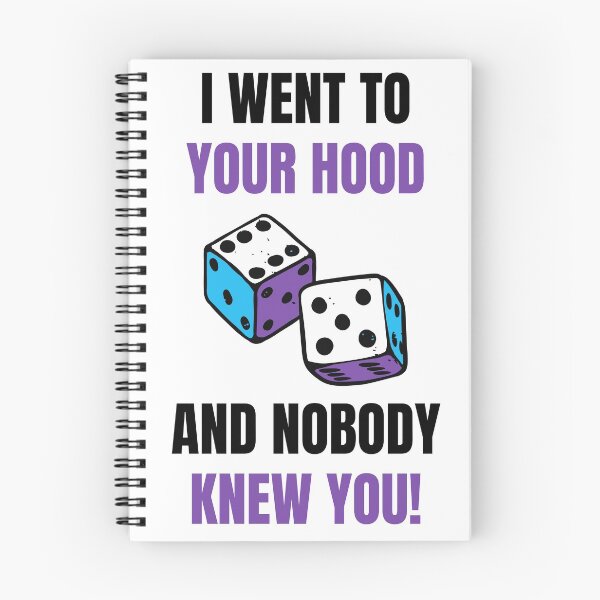 Item preview, I Went to Your Hood and NOBODY Knew you! designed and sold by HQ Prints.