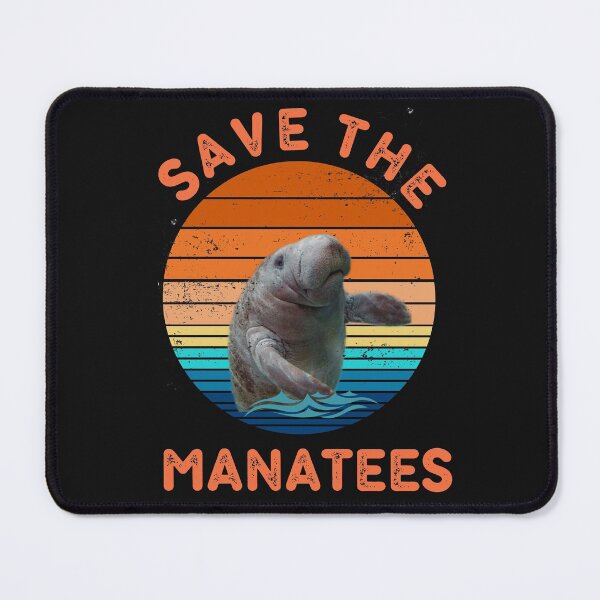 Item preview, Save The Manatees Chubby Floaty Potatoes Vintage Sunset designed and sold by Stig Mota.