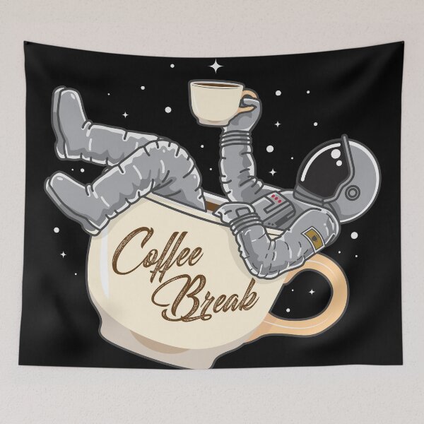 Item preview, Space Astronaut Coffee Break designed and sold by blackdogshop.