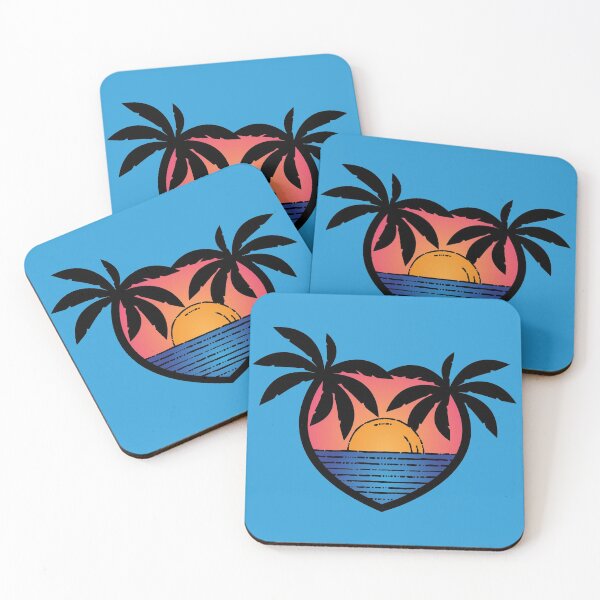 Item preview, Heart Palms Sunset designed and sold by drxgonfly.