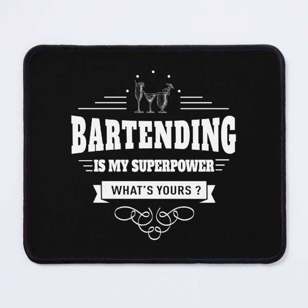 Artikelvorschau, Bartending ist meine Supermacht (weiß) entworfen und verkauft von DCornel.