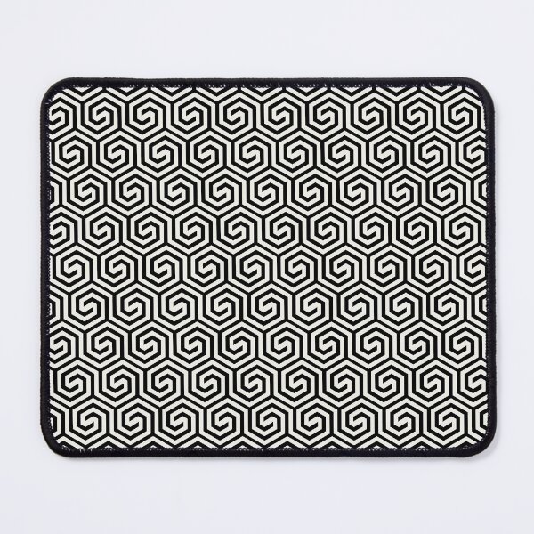Item preview, Light Cream and Black Spiral Tessellation Pattern 2022 Color Trends Behr Whisper White HDC-MD-08 - Trending Colours designed and sold by ColorOfTheYears.