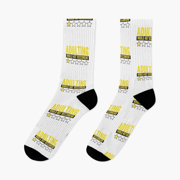 Item preview, ADULTING WOULD NOT RECOMMEND 1 STAR  designed and sold by wildwhimsical.